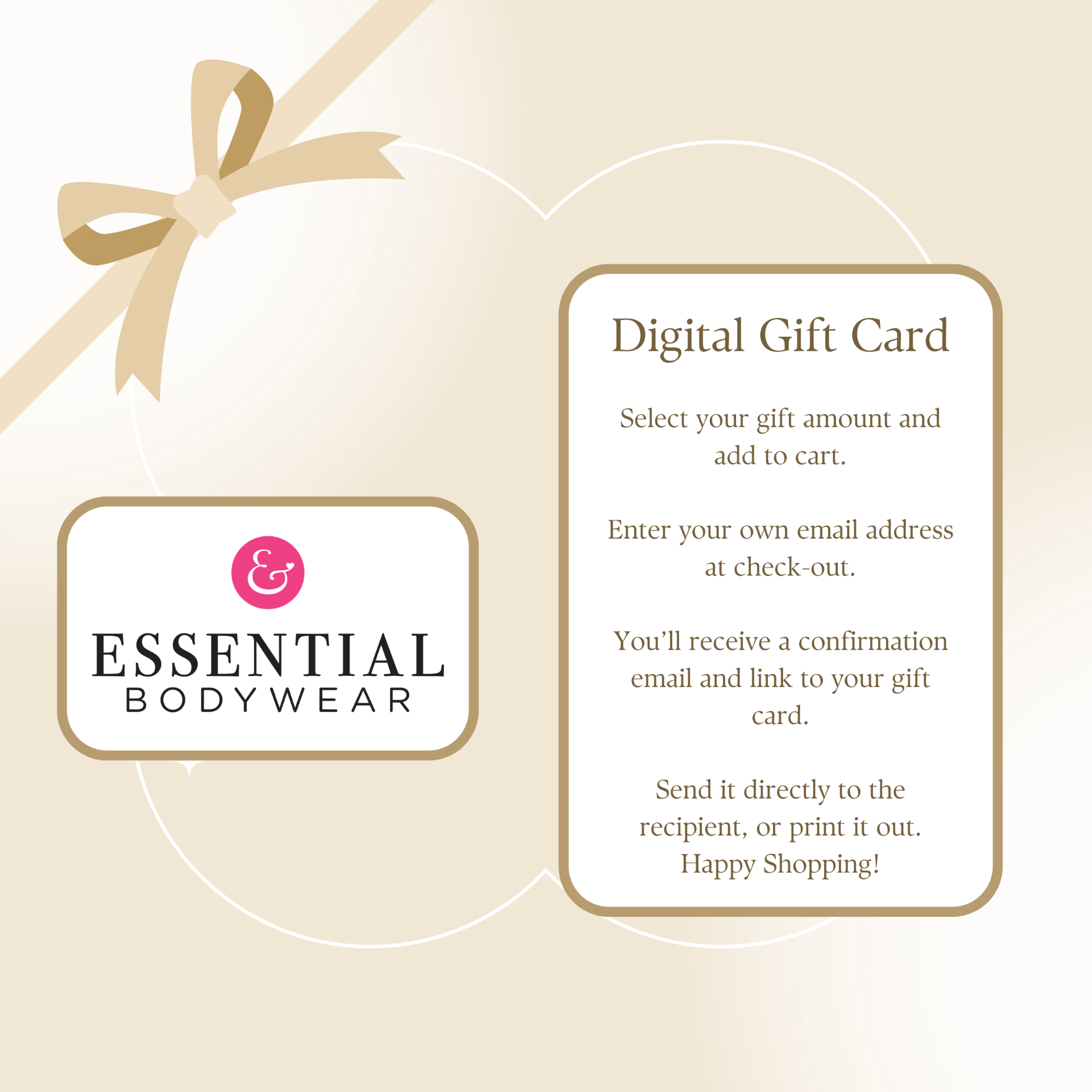 Essential Bodywear GIFT CARD: Share the gift of a lift!