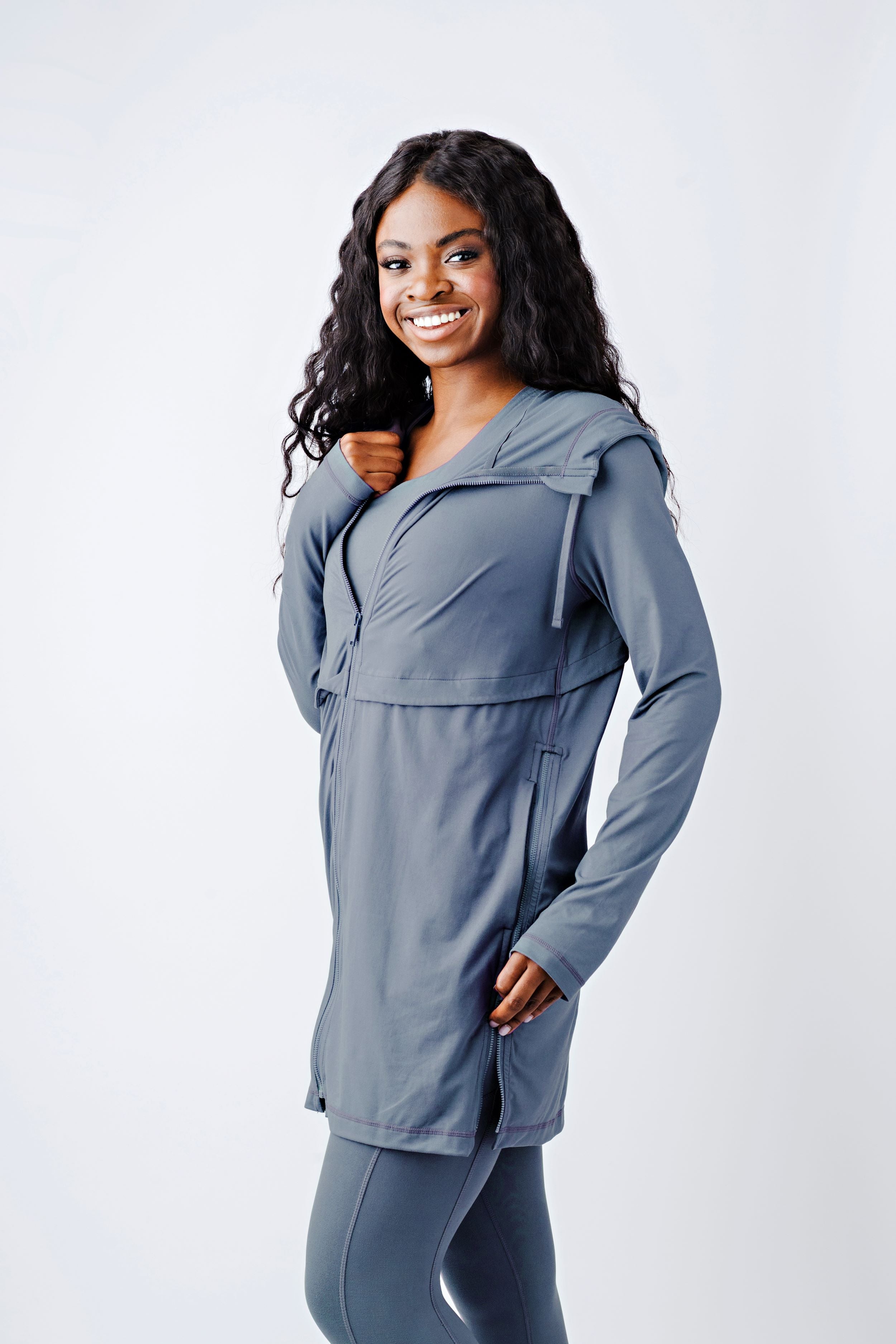 Plus size hooded discount tunics