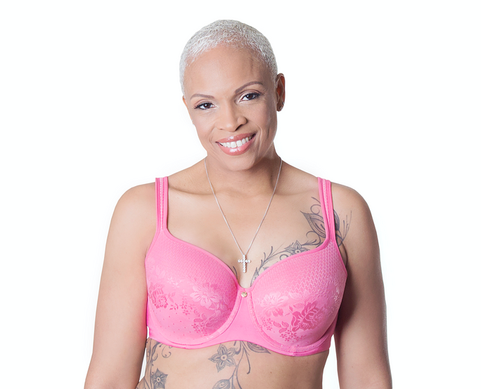 LAST CHANCE COLOR Abbie Luxe Back & Side Smoothing T-Shirt Bra in Blissful Berry